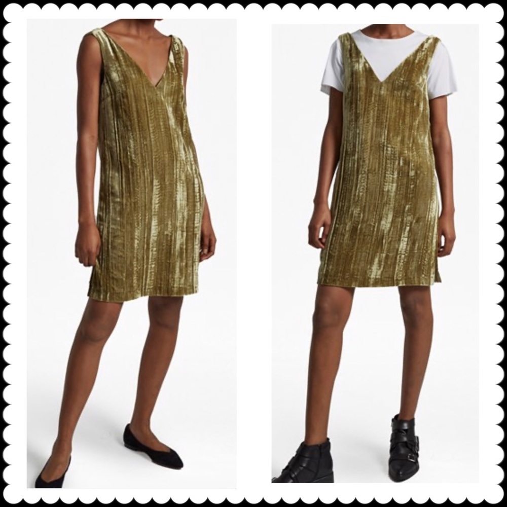 FRENCH CONNECTION Theresa Velvet Shift Dress Sz 0
